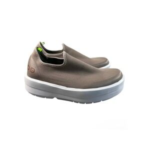 OOFOS OOmg eeZee Low Shoe Recovery Slip On Taupe 9.5